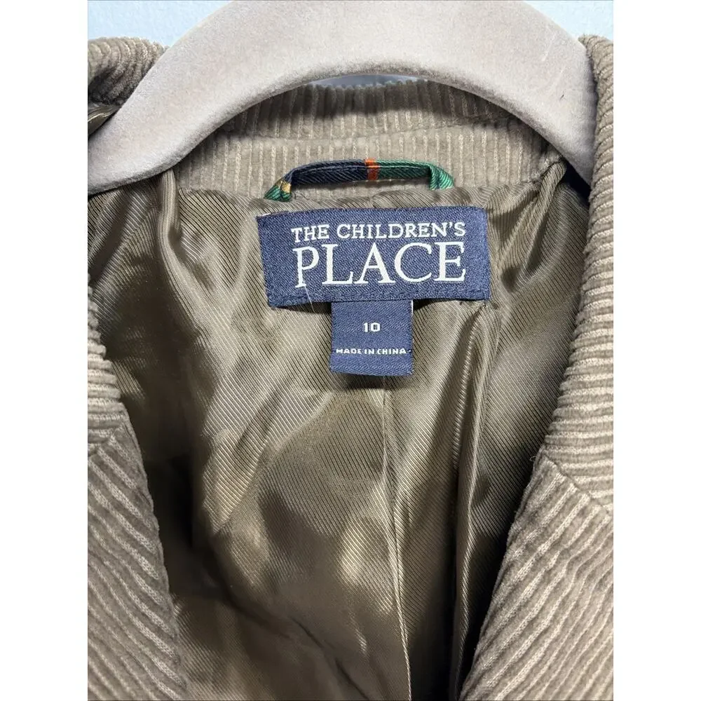 The Children’s Place Brown Corduroy Blazer - Boys Size 10 - Classic/Prep/Pockets